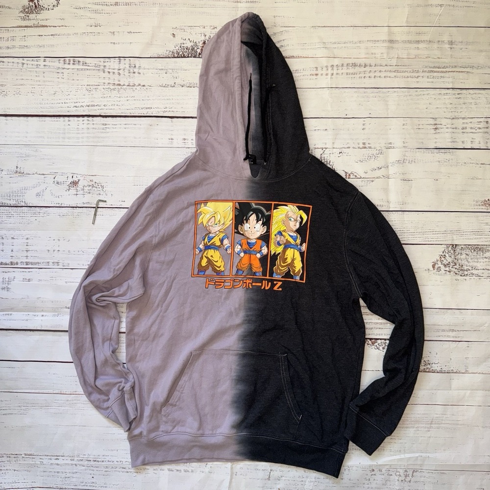 Official Dragon Ball Z Goku Hoodie Sweatshirt Size XL  Black And Purple